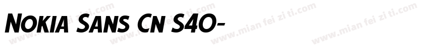 Nokia Sans Cn S40字体转换